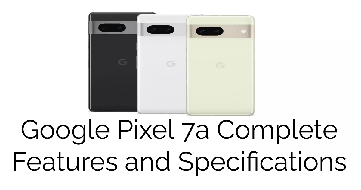 Google Pixel 7a